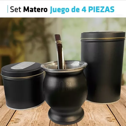 Combo Termo Stanley 1.4 Litros + Kit Mate Recto Negro