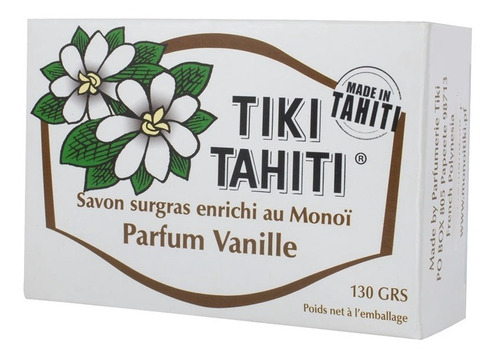 Jabon Barra Monoi Tiki Tahiti Vainilla 130 Gr