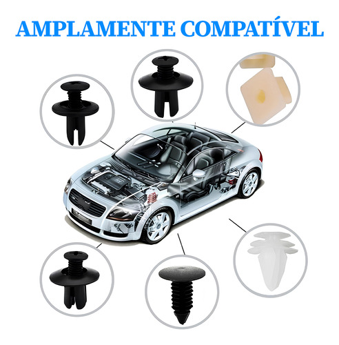 Kit Universal De Presilhas Para Fixação Automotiva 150 Peças