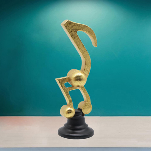 Escultura De Nota Musical, Centro De Mesa De Resina, M