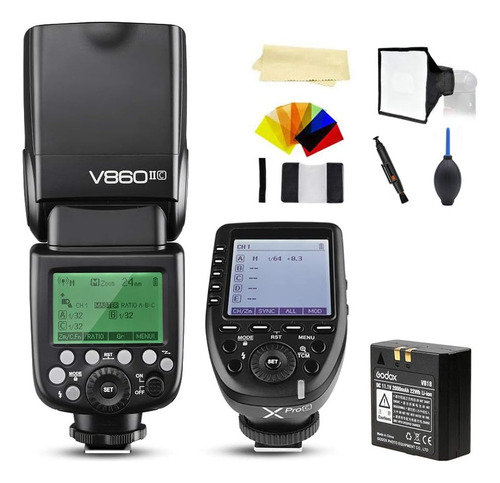 Godox V860ii-c E-ttl Ii 2.4g Speed ??sync Gn60 Batería De Io