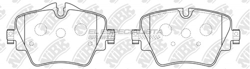 Pastillas De Freno Bmw X1 2.0 2015 Nibk Delantera