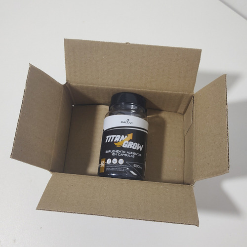 Titan Grow 60 Cápsulas Elevando Potência Realizando Desejos Sabor Without flavor
