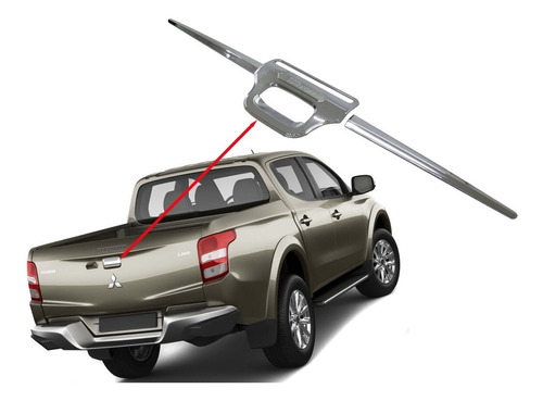 Cubre Manilla Cromada Portalon Mitsubishi L200 2016 -2018