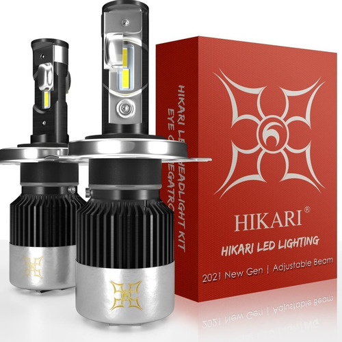 Bombillas Led Hikari H4/9003, 12000 Lm, Kit De Conversión Le