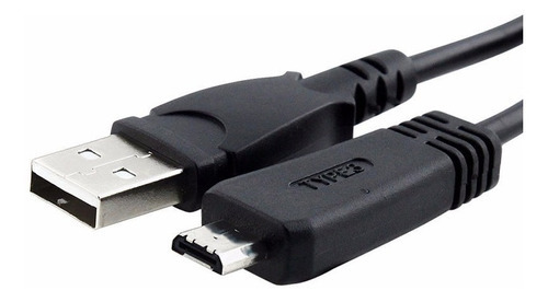 Cable Usb Sony Cybershot Type3 Dsc-tx100v Tx7 Tx20 W350 W360 Color Negro