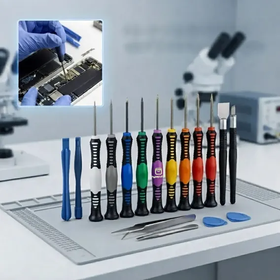 Kit Chaves de Precisão 16 Peças para Abrir Celular Smartphone iPhone Android Notebook Tablet Ferramentas Manutenção Assistência Técnica Conserto Eletrônicos Hypefull