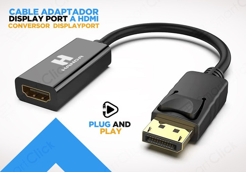 Imagen 4 de 10 de Cable Adaptador Display Port A Hdmi Conversor Displayport