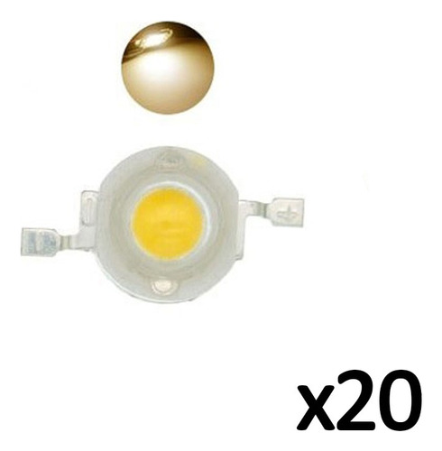 Led Cob Chip Alta Potencia 3w Varios Colores