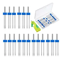 Comprar 18 Piezas Agujas Gemelas Máquina De Coser, Agujas Dobl...