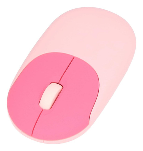 Set Teclado Y Mouse Inalámbrico Ergonómico Rosado