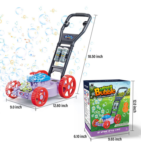 Cortacésped De Burbujas Musical Para Niños Pequeños