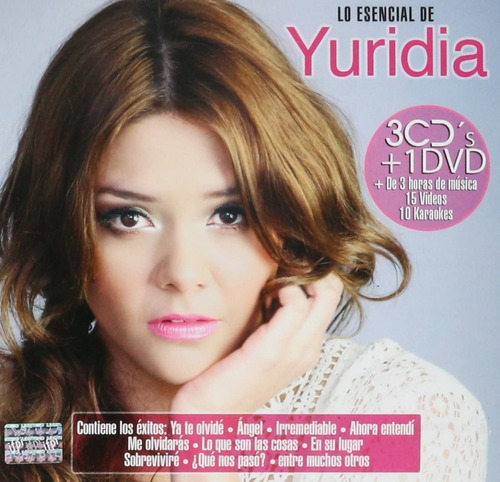 Lo Esencial De Yuridia 3 Cd + 1 Dvd Nuevo