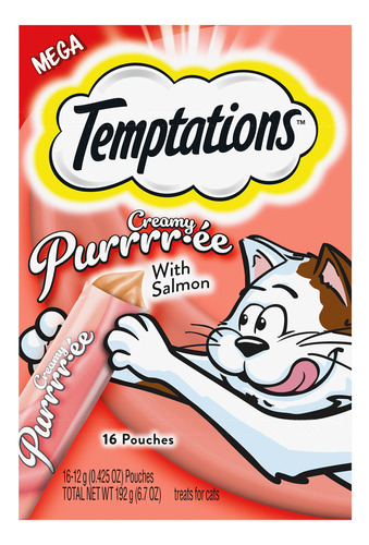 Temptations Creamy Puree - Sorpresas Para Gatos Sabor A Salm