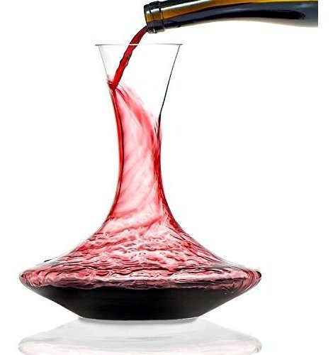 Wine Enthusiast Sin Plomo Crystal Vivid Wine Decanter 750 Ml