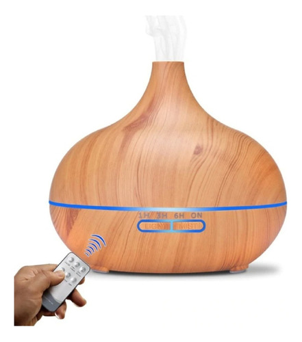 Humidificador Purificador  De Aire Difusor Apariencia Madera