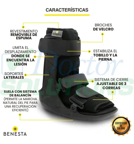 Bota walker 2025 corta para tobillo