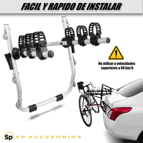 Imagen 5 de 8 de Rack Portabicicletas Hollywood B2 Para 2 Bicicletas