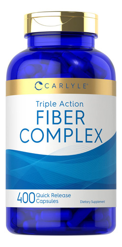 Complejo De Fibras | 400 Capsulas | Suplemento Sin Ogm | Fib