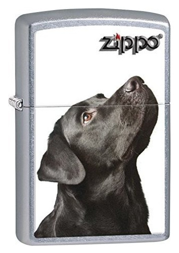 Encendedor Zippo: Negro Labrador Retriever - Calle Cromo 769