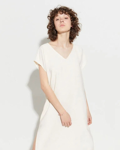 Imagen 8 de 9 de Vestido Loose Penny - Crudo Mujer System