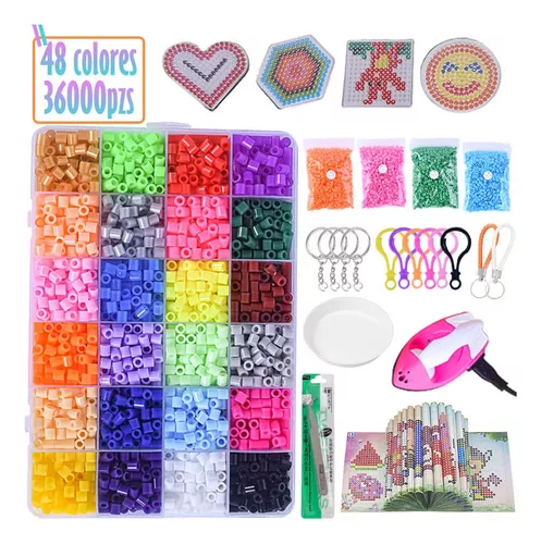 Hama Beads - Tubos De Planchado (36000 Piezas, 48colores)5mm