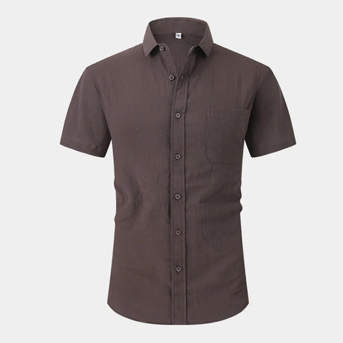 Camisas De Manga Corta De Algodón Para Hombre, Camisa De Tra