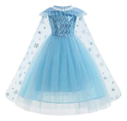 Vestido Cosplay Color Princesa Elsa Summer Aisha De Manga Co