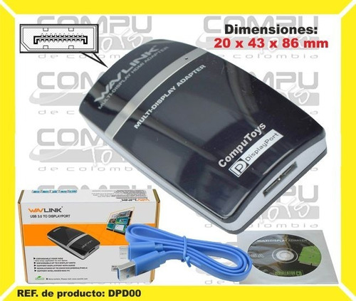 Caja Usb 3.0 A Display P - Mini Dp Ref: Dpd00 Computoys Sas