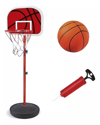 Brinquedo Tabela Cesta de Basquete com Aro + Mini Bola