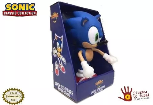 Boneco Sonic Grande Super Size Original Nintendo - 23cm