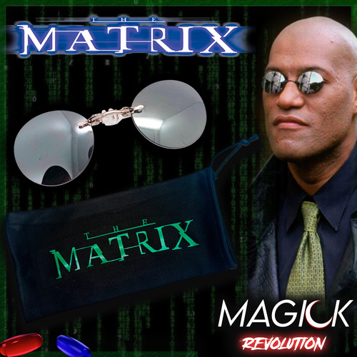 Lentes De Morfeo Con Funda De The Matrix Ciberpunk Plata