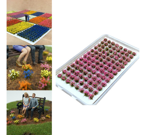 Racimo De Flores En Miniatura Mechones De Hierba Rosado