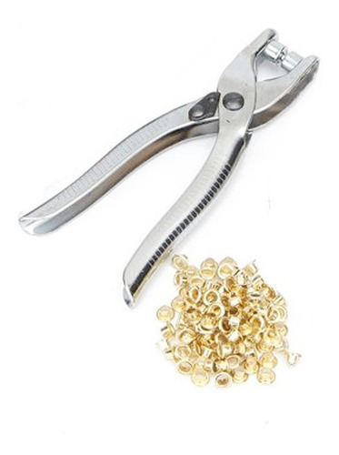 Set Pinza Sacabocado 6 Boquillas 2 A 4.5 Mm + Pinza + Ojales