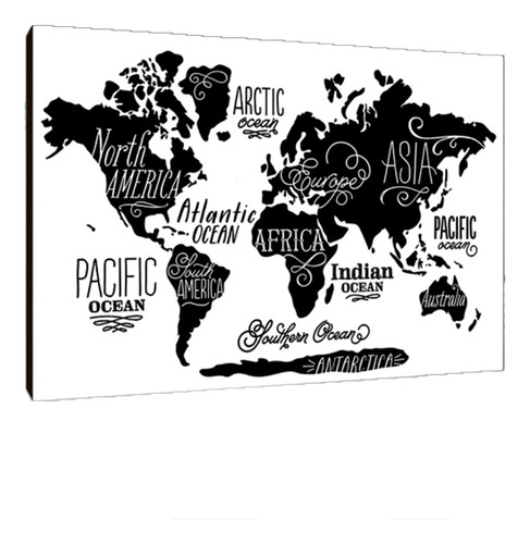 Cuadros Poster Mapas Planisferio Xl 33x48 (rio (4))