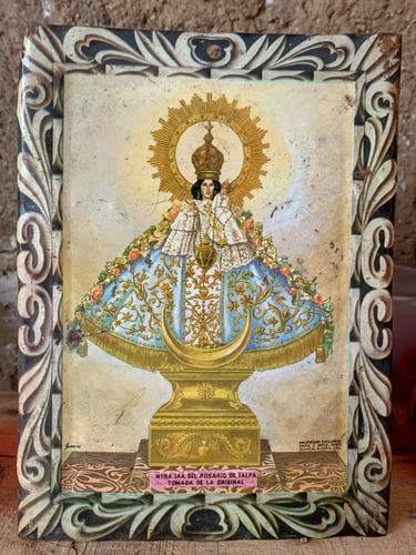 Virgen Señora Del Rosario Talpan. Lámina Litografiada
