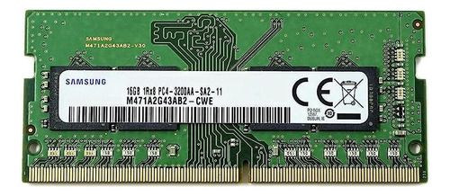Memoria RAM gamer color verde 16GB 1 Samsung M471A2K43DB1-CWE
