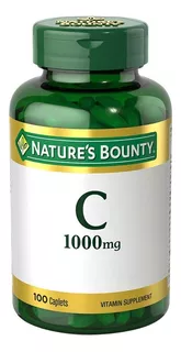 Natures Bounty Vitamina C Suplemento Comprimidos 100u Local Sabor Sin Sabor