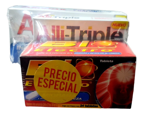 Pack Alivio Con Alliviax+ Alli-triple+ Bio Electro 1 Caja Cu