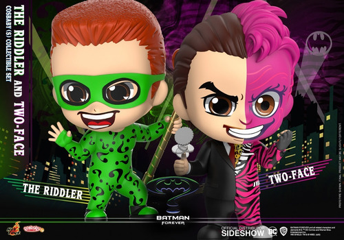 The Riddler & Two-face Cosbaby Collectible Batman - Forever