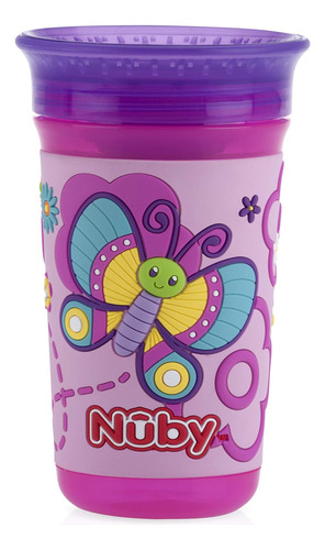 Nuby 360 Grados Sip 3d Grip Wonder Cupe Con Manga De 10 Oz