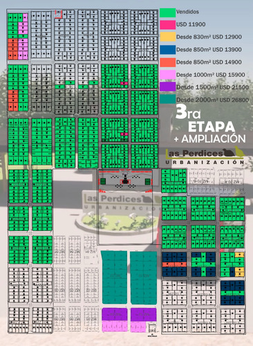 Lotes  3 Etapa + Ampliacion Urbanizacion Protegida  Las Perdices - San Vicente