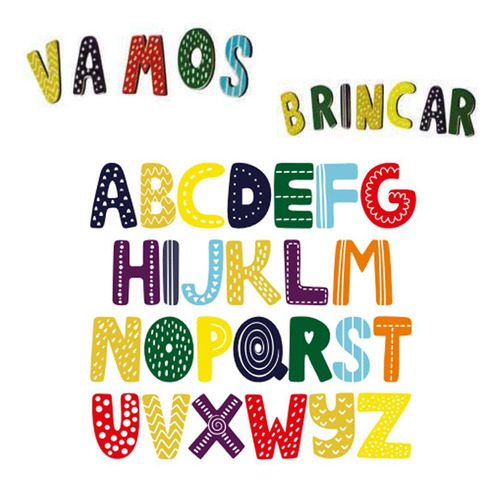 Conjunto Imantado Letras Brinquedo Infantil Educativo