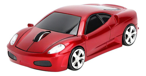 Para Ferrari Modelo De Coche Creativo 2.4g 1200dpi Raton Ina Cor Rojo