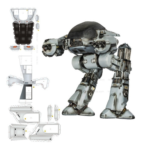 Ed 209 Robocop Papercraft