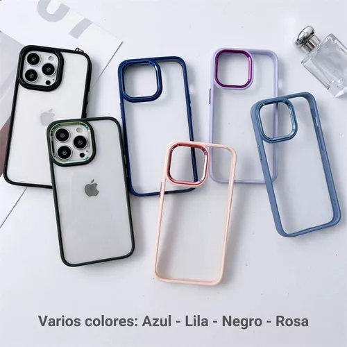 Funda The iCase Silicona Borde Cámara Para iPhone 13 Pro Max Azul - The  iCase