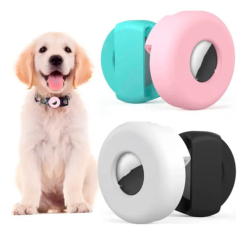 Funda Para Airtag De Collar Silicona Mascota Gato Perro