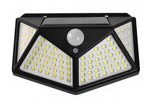 Luminária Solar Sensor Movimento 100 Leds Refletor