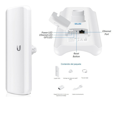 Estación Base 2×2 Mimo Airmax Liteap Ac 450mbps 5ghz 17dbi 