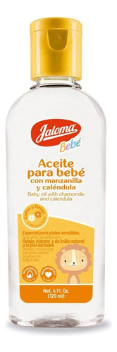 Aceite Para Bebé Jaloma Con Manzanilla Y Caléndula 120ml